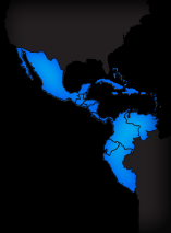 Hartă a regiunii America Latină de Nord pe care se poate da clic