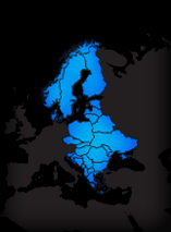 Mapa interactivo de la región de Europa - Norte y Este.