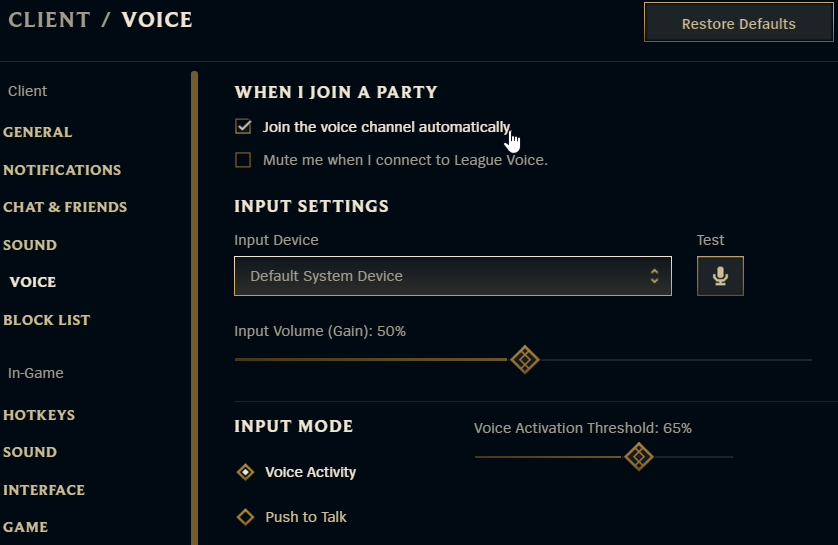 league of legends voice settings