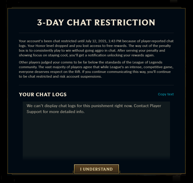 Restriction chat Using SASL