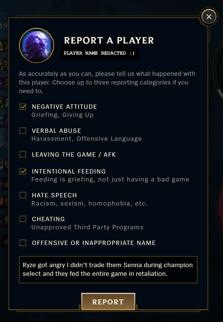 Report a problem while playing a game -  Support