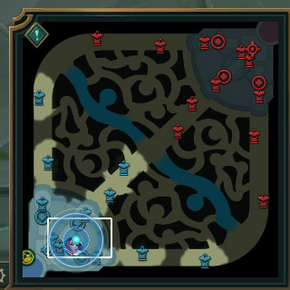 Screenshot of minimap appearence when Basic G or Control-hold ping is used