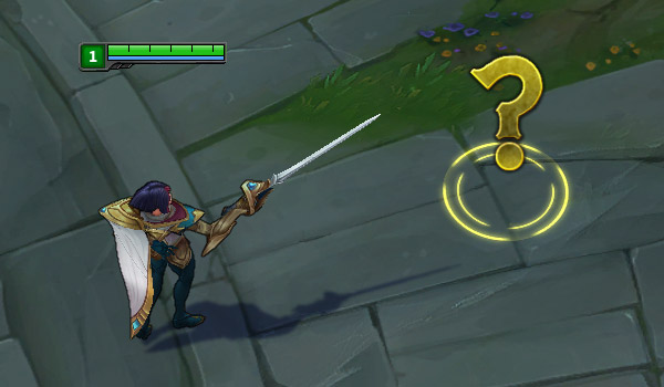Снимок экрана, показывающий, как игрок использует сигнал Врага не видно