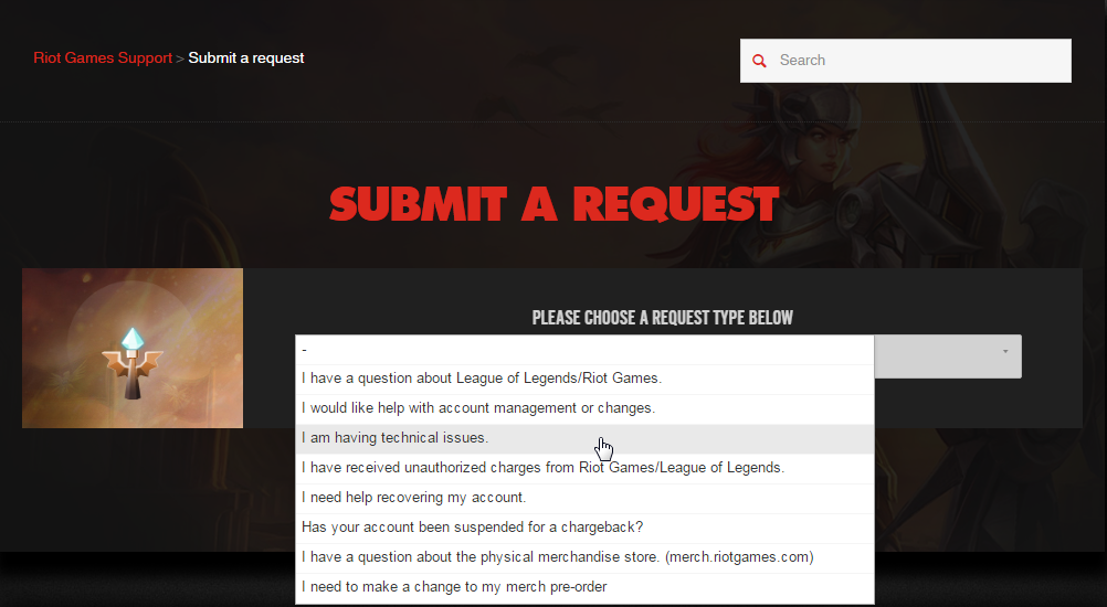 Como enviar um ticket para a Riot Games [League of Legends